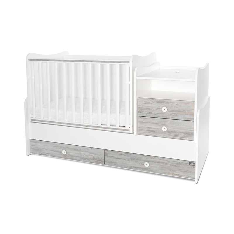 BED COMBO 172/72 WHITE/ARTWOOD