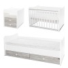 BED COMBO 172/72 WHITE/ARTWOOD