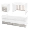 BED COMBO 172/72 WHITE/ARTWOOD