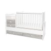 BED COMBO 172/72 WHITE/ARTWOOD