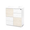CUPBOARD COLOUR WHITE/LIGHT OAK NEW