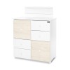 CUPBOARD COLOUR WHITE/LIGHT OAK NEW