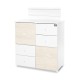 CUPBOARD COLOUR WHITE/LIGHT OAK NEW