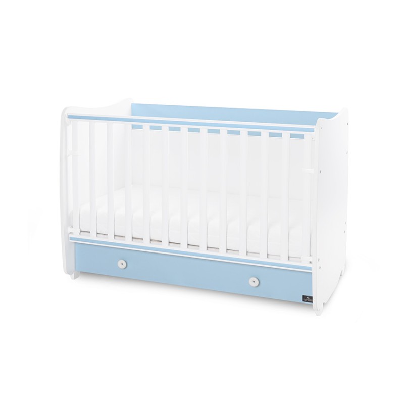 BED DREAM NEW 60/120 COLOUR WHITE/BABY BLUE