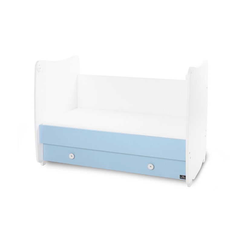 BED DREAM NEW 60/120 COLOUR WHITE/BABY BLUE