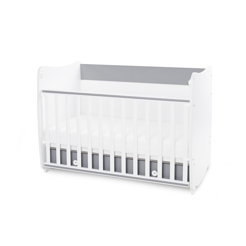 BED DREAM NEW 60/120 COLOUR WHITE/STONE GREY