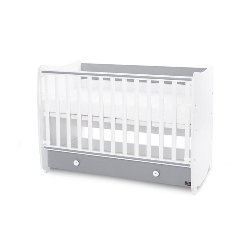 BED DREAM NEW 60/120 COLOUR WHITE/STONE GREY