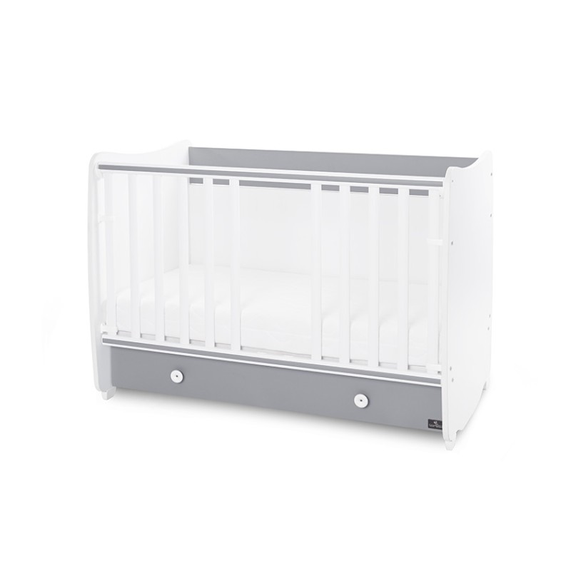 BED DREAM NEW 60/120 COLOUR WHITE/STONE GREY