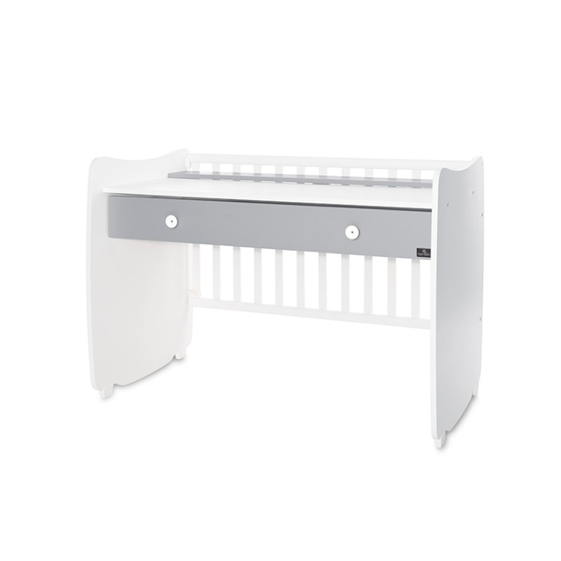 BED DREAM NEW 60/120 COLOUR WHITE/STONE GREY