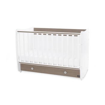 BED DREAM 60/120 WHITE/COFFEE NEW