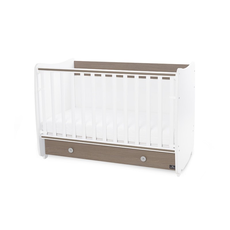 BED DREAM 60/120 WHITE/COFFEE NEW