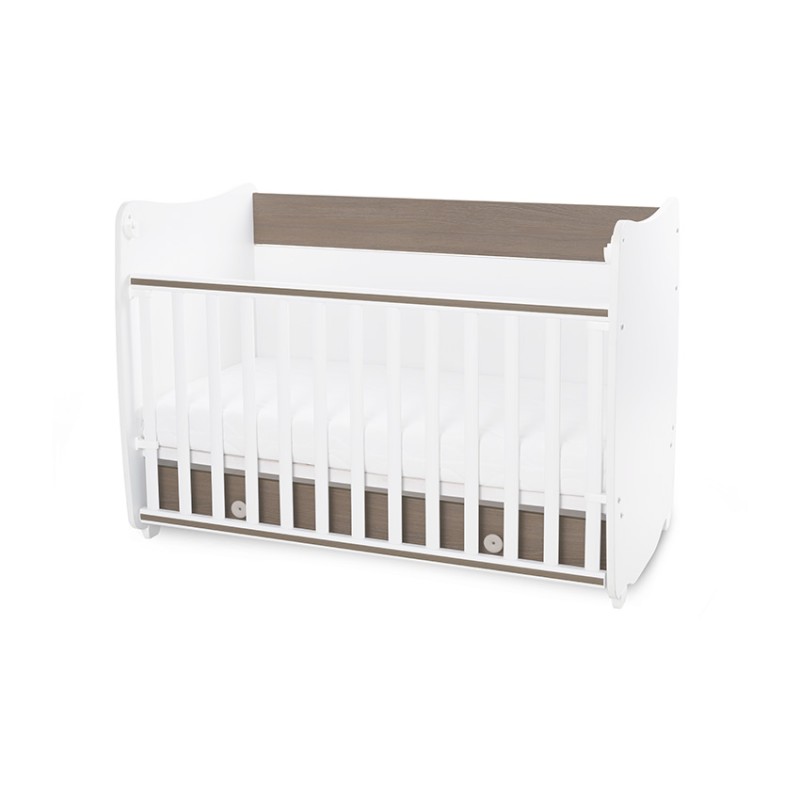 BED DREAM 60/120 WHITE/COFFEE NEW