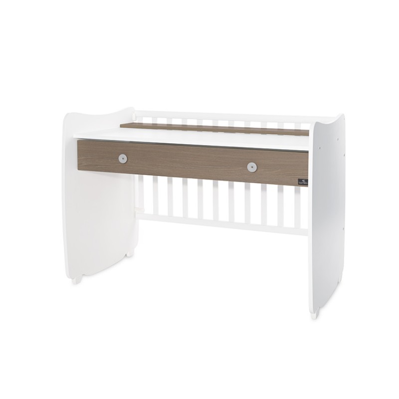 BED DREAM 60/120 WHITE/COFFEE NEW