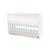BED DREAM  60/120 WHITE/LIGHT OAK NEW
