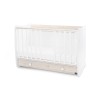 BED DREAM  60/120 WHITE/LIGHT OAK NEW