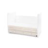 BED DREAM  60/120 WHITE/LIGHT OAK NEW