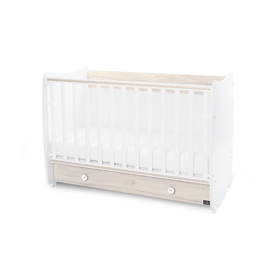 BED DREAM 70/140 COLOUR WHITE/LIGHT OAK NEW
