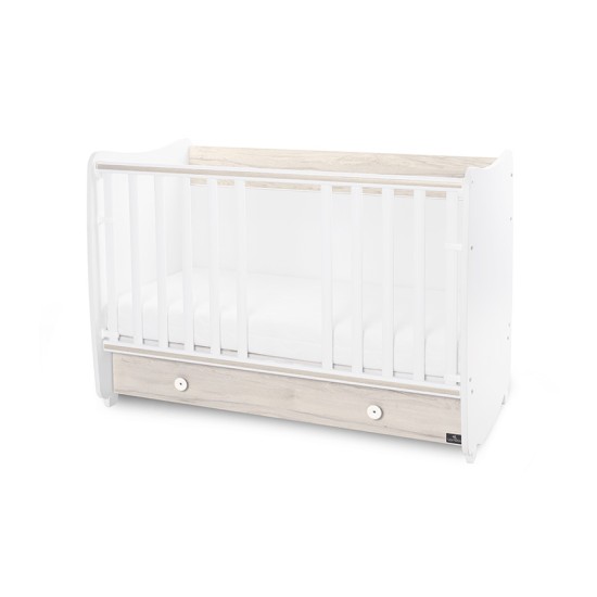 BED DREAM 70/140 COLOUR WHITE/LIGHT OAK NEW