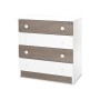 DRESSER  WHITE/COFFEE NEW