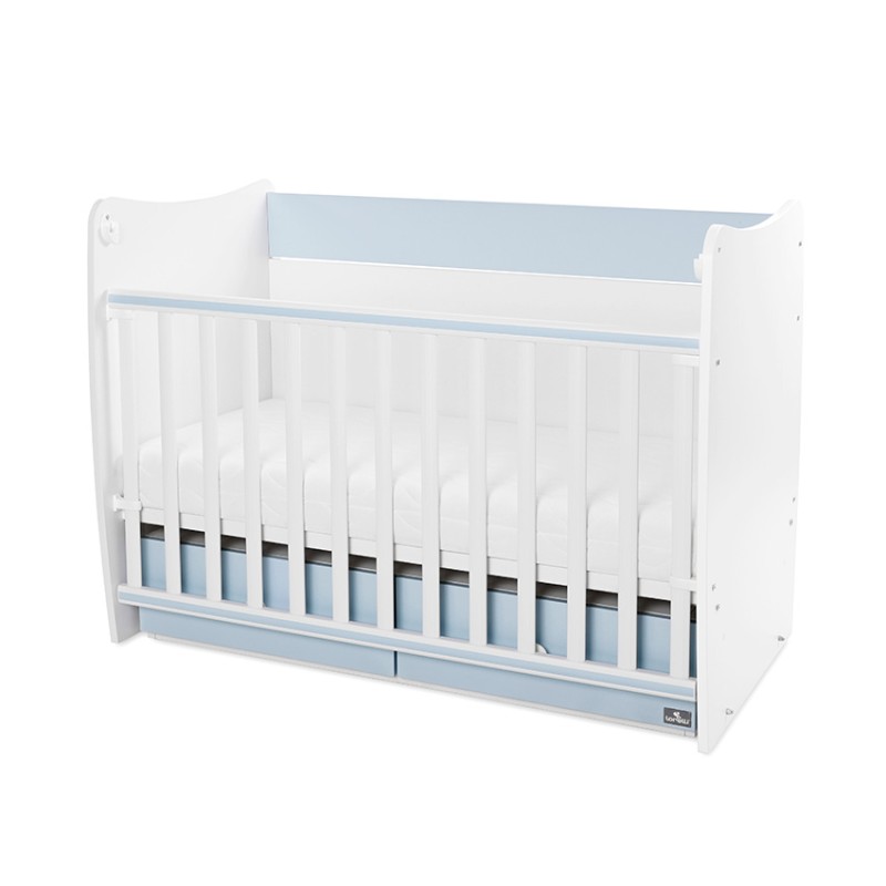 BED MATRIX NEW 60/120 WHITE/BABY BLUE-2BOX