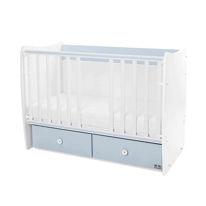 BED MATRIX NEW 60/120 WHITE/BABY BLUE-2BOX