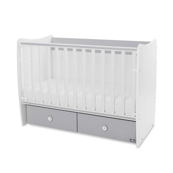 BED MATRIX NEW 60/120 WHITE/STONE GREY-2BOX