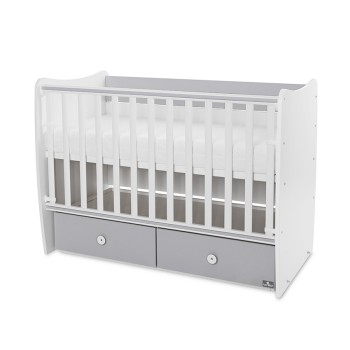 BED MATRIX NEW 60/120 WHITE/STONE GREY-2BOX