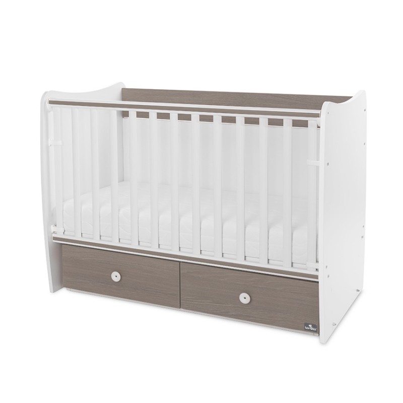 BED MATRIX NEW 60/120 WHITE/COFFEE-2BOX