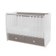BED MATRIX NEW 60/120 WHITE/COFFEE-2BOX