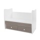BED MATRIX NEW 60/120 WHITE/COFFEE-2BOX