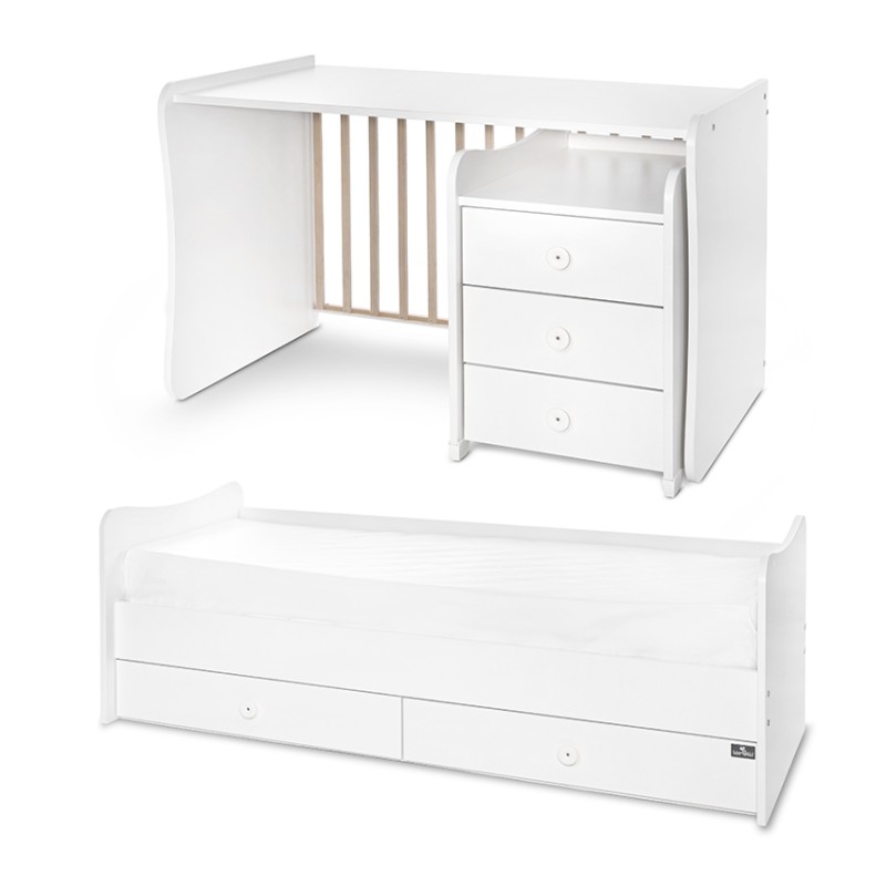 BED MAXI PLUS 70/160 TRIO WHITE