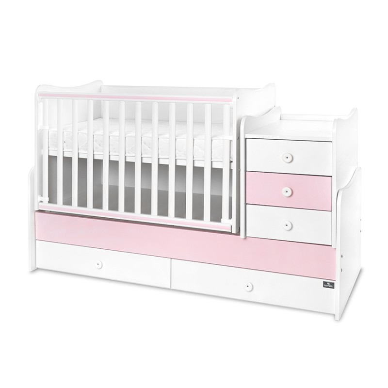 BED MAXI PLUS NEW 70/160 WHITE/ORCHID PINK