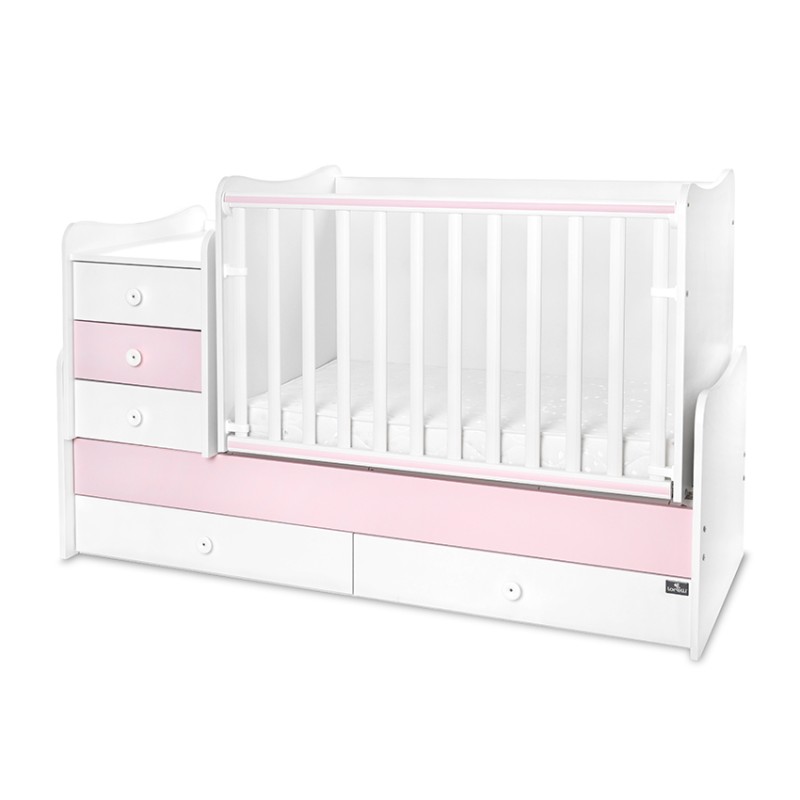 BED MAXI PLUS NEW 70/160 WHITE/ORCHID PINK