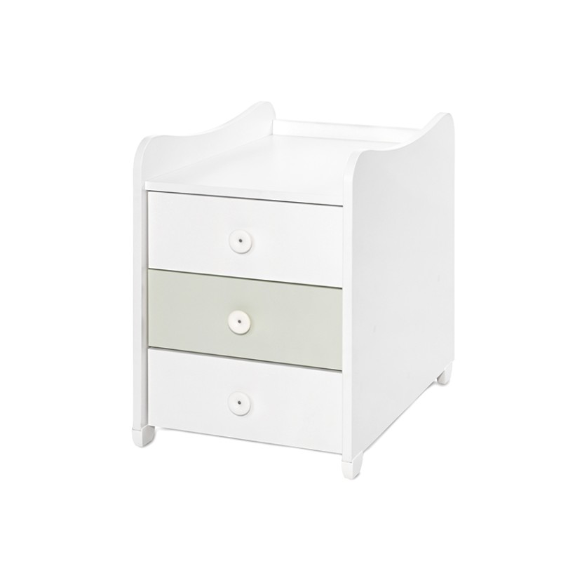 BED MAXI PLUS NEW 70/160 WHITE/MILKY GREEN