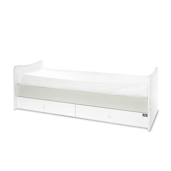 BED MAXI PLUS NEW 70/160 WHITE/MILKY GREEN