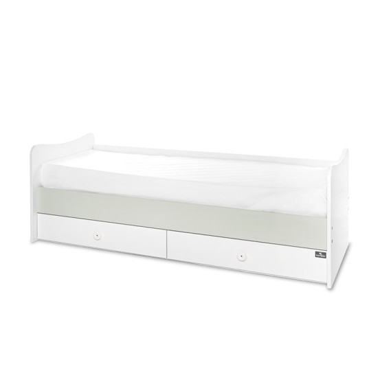 BED MAXI PLUS NEW 70/160 WHITE/MILKY GREEN