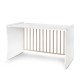 BED MAXI PLUS NEW 70/160 WHITE/STONE GREY