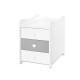 BED MAXI PLUS NEW 70/160 WHITE/STONE GREY