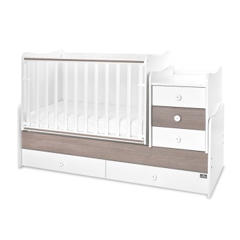 BED MAXI PLUS NEW 70/160 WHITE/CAFFE