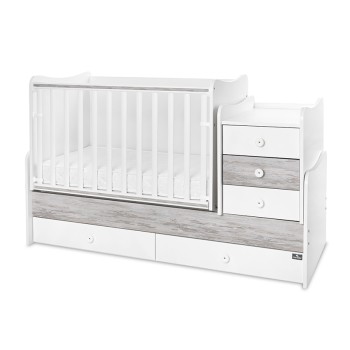 BED MAXI PLUS NEW 70/160 WHITE/ARTWOOD