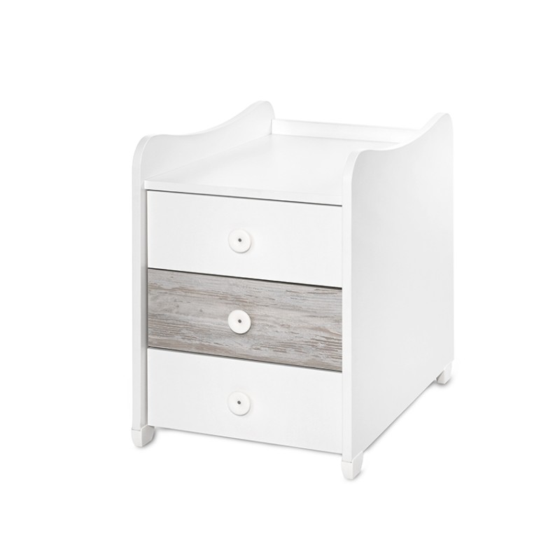 BED MAXI PLUS NEW 70/160 WHITE/ARTWOOD