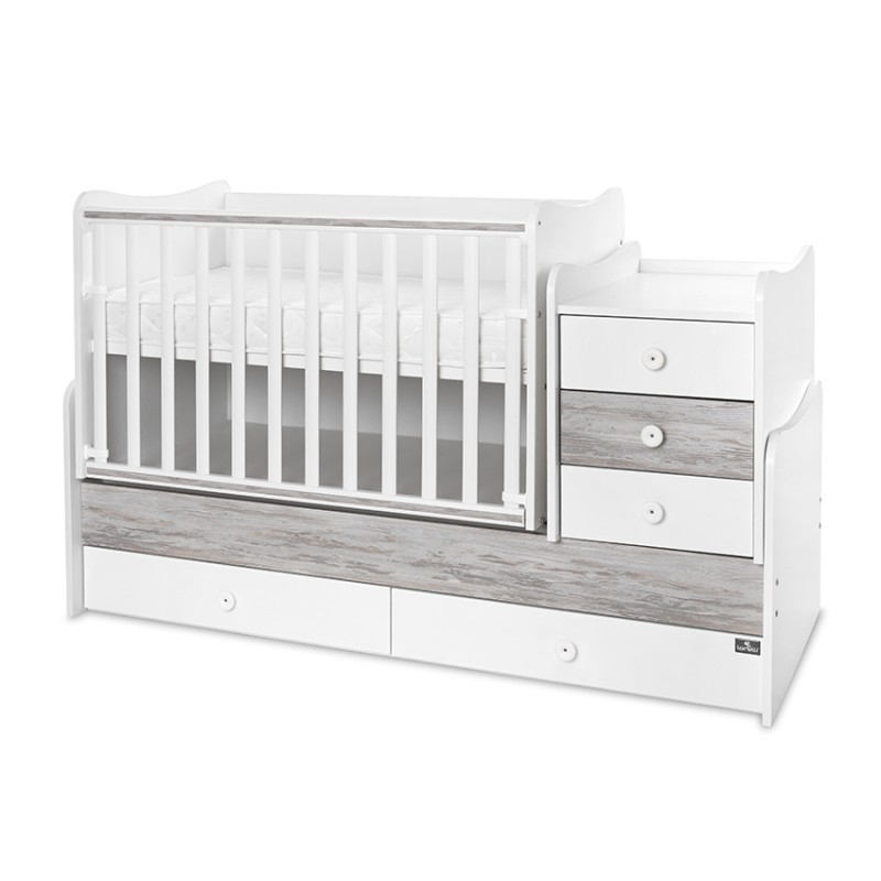 BED MAXI PLUS NEW 70/160 WHITE/ARTWOOD