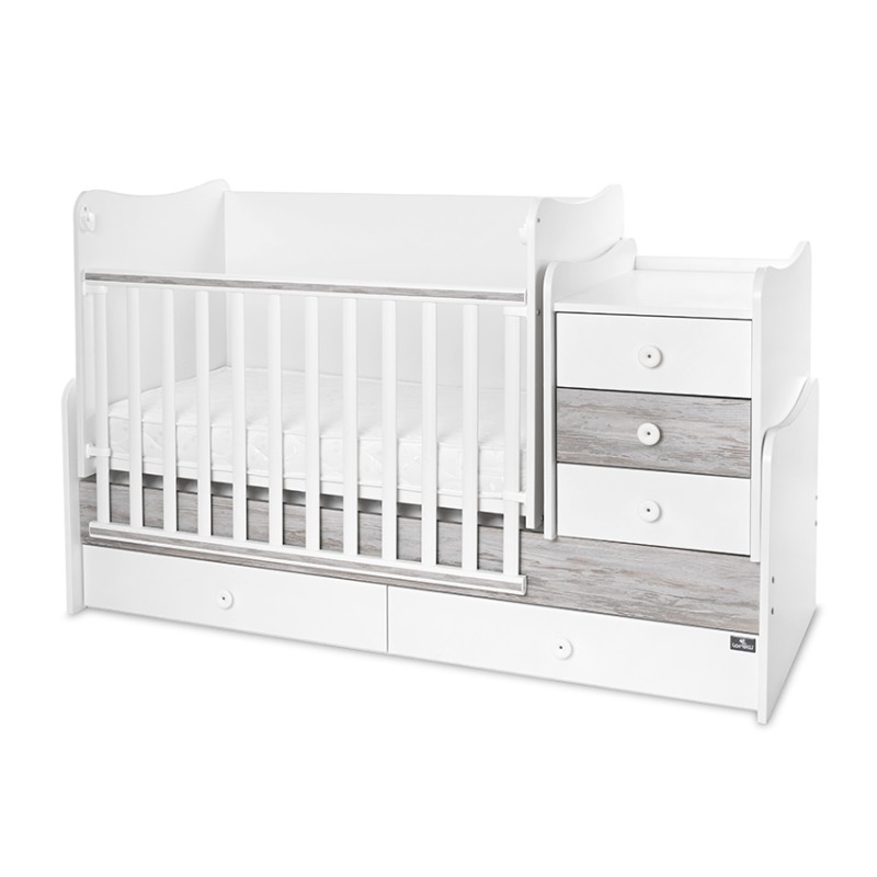 BED MAXI PLUS NEW 70/160 WHITE/ARTWOOD