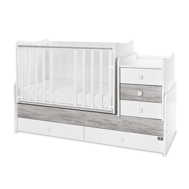 BED MAXI PLUS NEW 70/160 WHITE/ARTWOOD