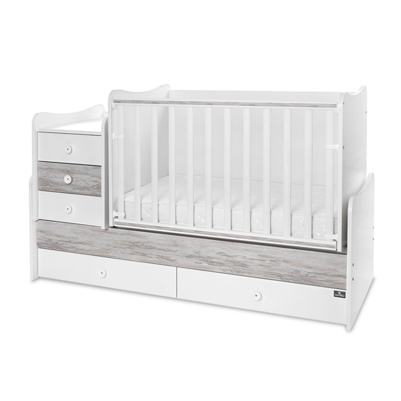 BED MAXI PLUS NEW 70/160 WHITE/ARTWOOD