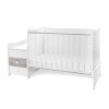 BED MAXI PLUS NEW 70/160 WHITE/ARTWOOD