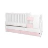 BED MINI MAX NEW 190/72 COLOUR WHITE/ORCHID PINK