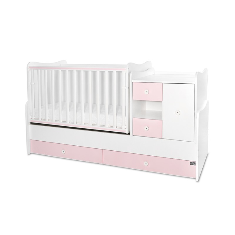 BED MINI MAX NEW 190/72 COLOUR WHITE/ORCHID PINK