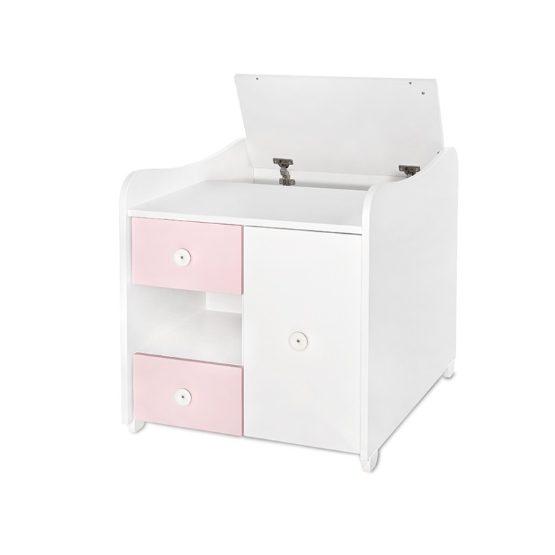 BED MINI MAX NEW 190/72 COLOUR WHITE/ORCHID PINK