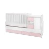 BED MINI MAX NEW 190/72 COLOUR WHITE/ORCHID PINK